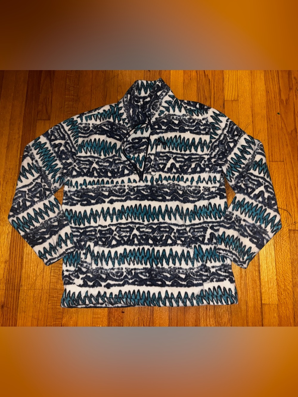 Billabong Adventure Division Fleece 1/4 Zip Mock Neck Geometric Mens XL